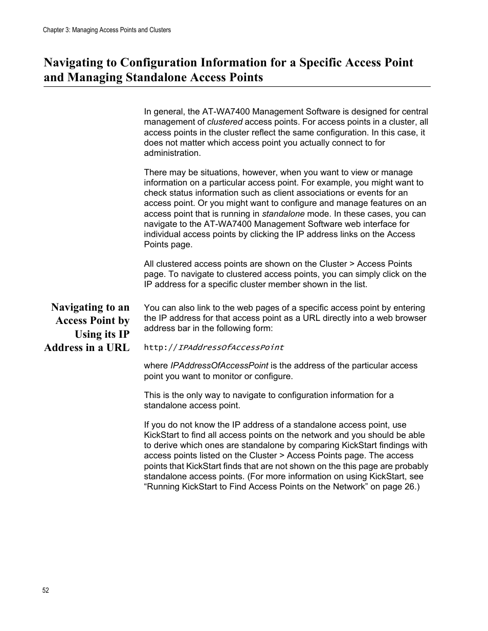 Allied Telesis AT-WA7400/EU User Manual | Page 52 / 364