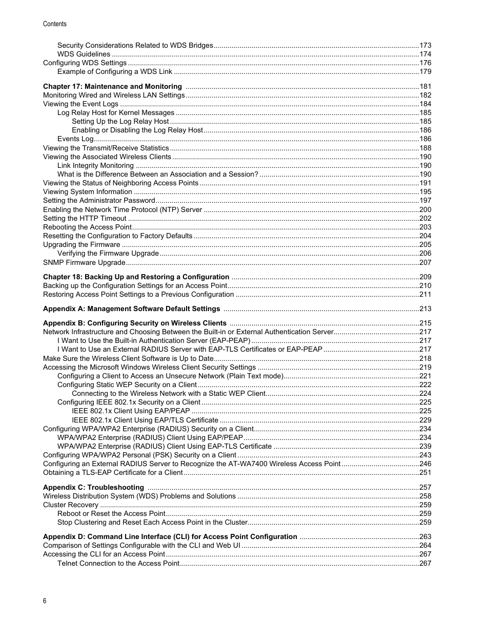 Allied Telesis AT-WA7400/EU User Manual | Page 6 / 364