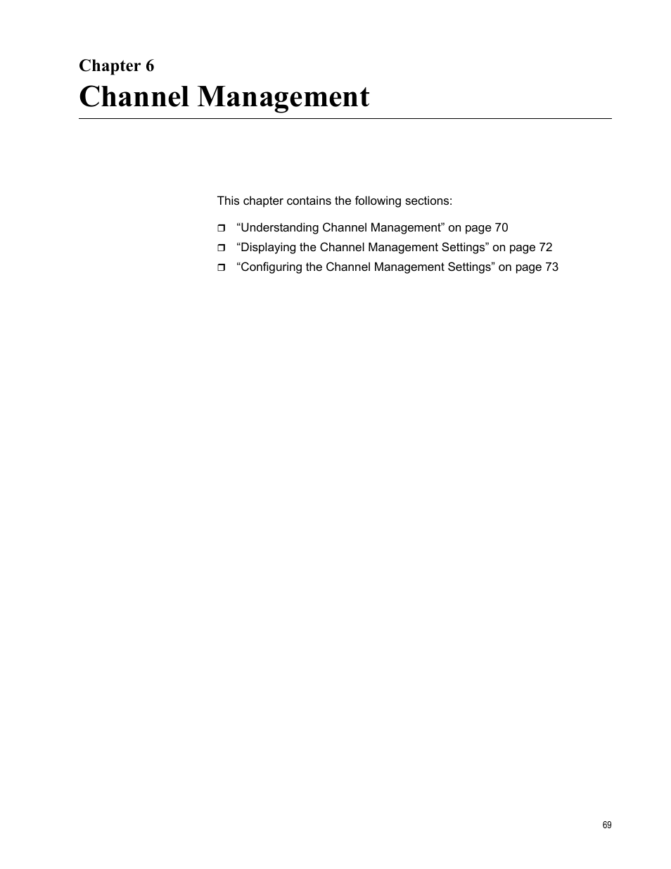 Chapter 6, Channel management | Allied Telesis AT-WA7400/EU User Manual | Page 69 / 364