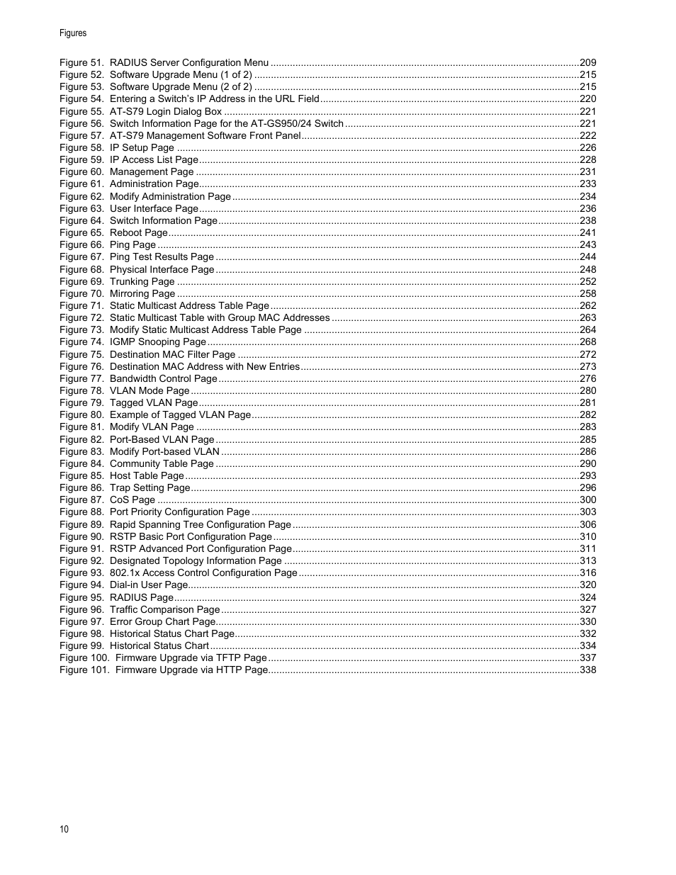 Allied Telesis AT-S79 User Manual | Page 10 / 348