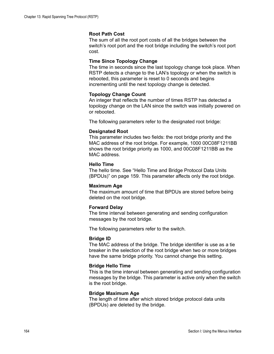 Allied Telesis AT-S79 User Manual | Page 164 / 348