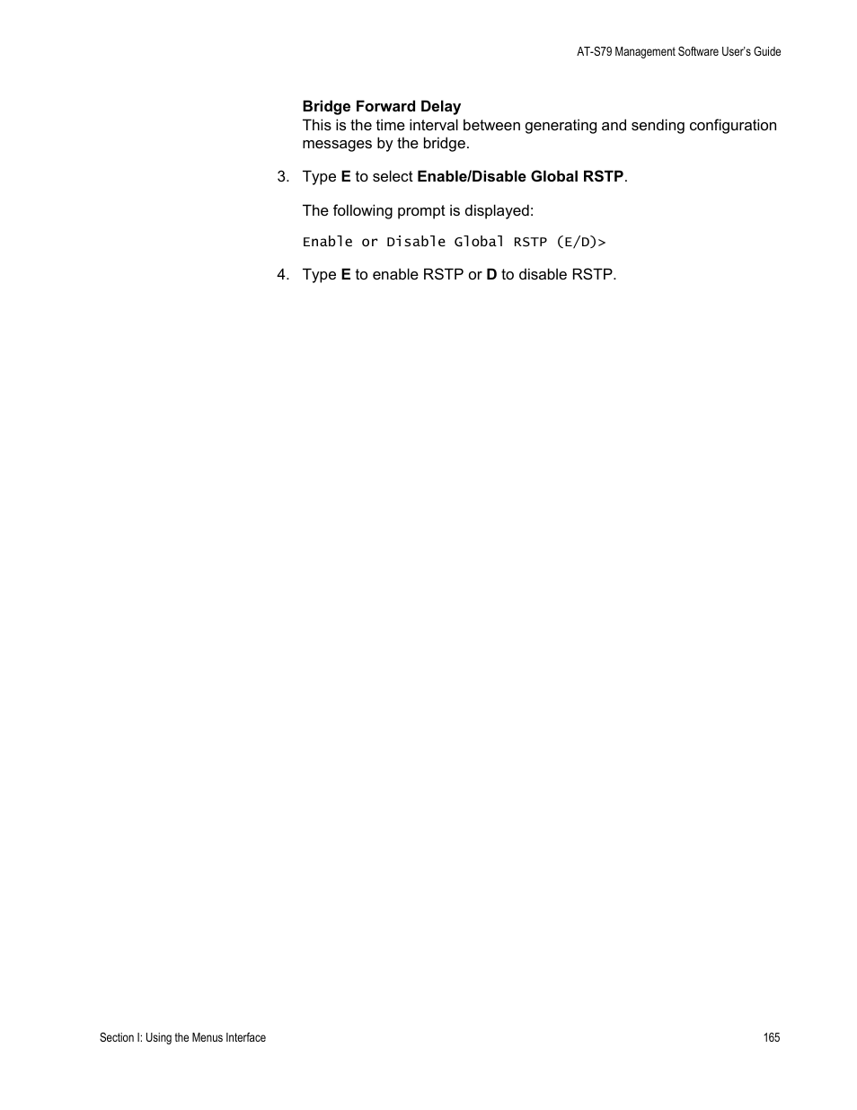 Allied Telesis AT-S79 User Manual | Page 165 / 348