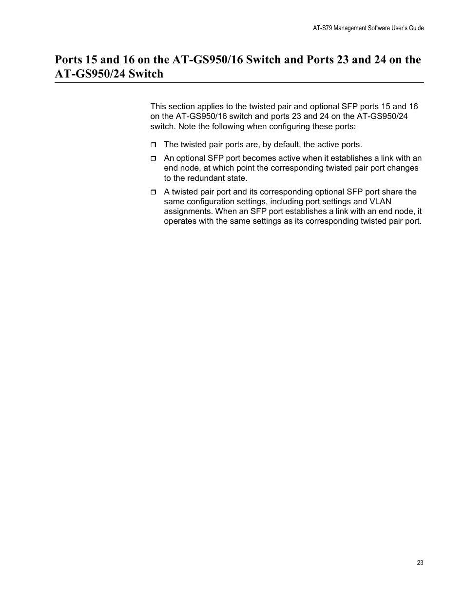 Allied Telesis AT-S79 User Manual | Page 23 / 348