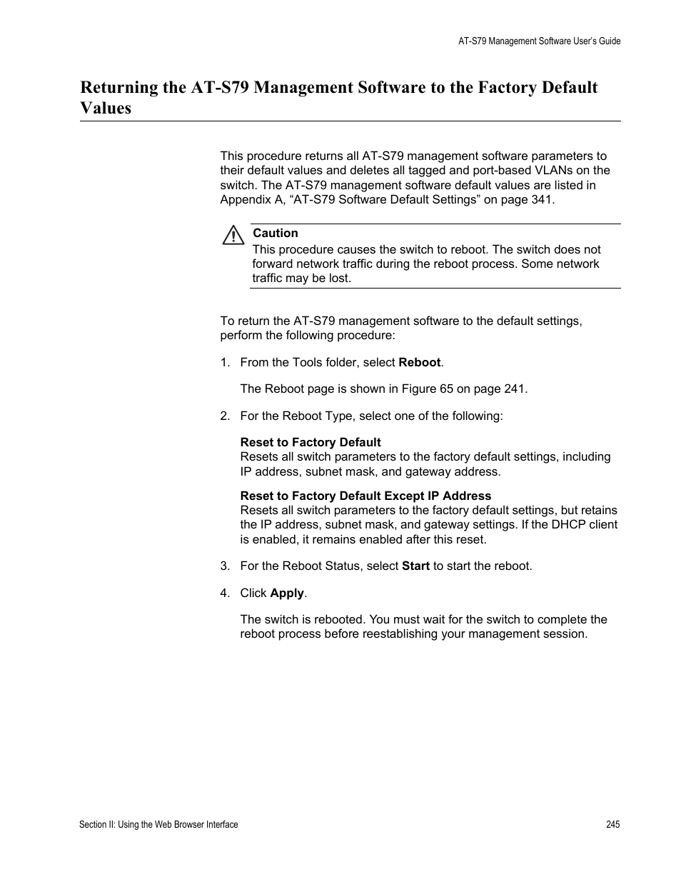 Allied Telesis AT-S79 User Manual | Page 245 / 348