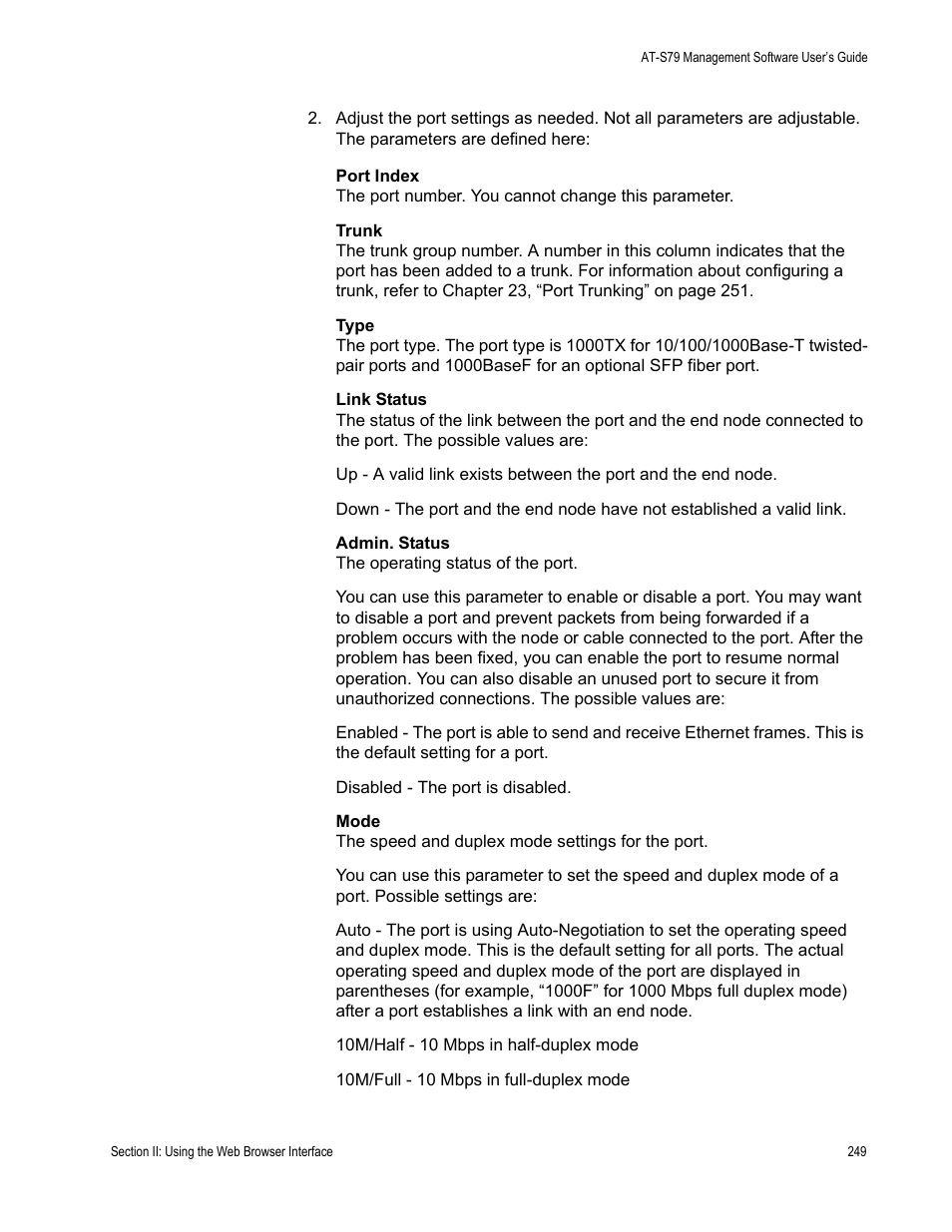 Allied Telesis AT-S79 User Manual | Page 249 / 348