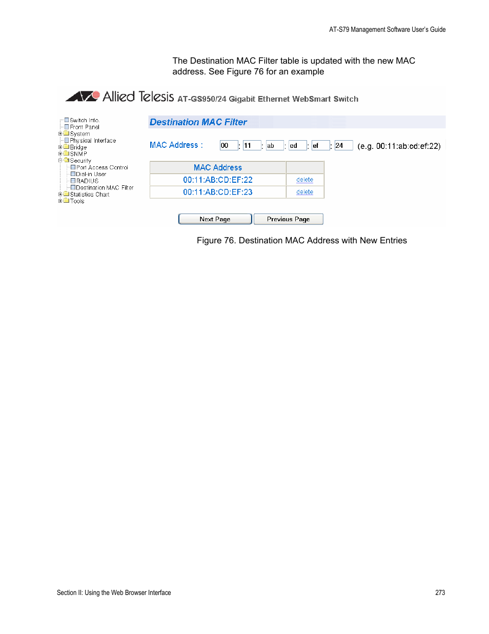 Allied Telesis AT-S79 User Manual | Page 273 / 348