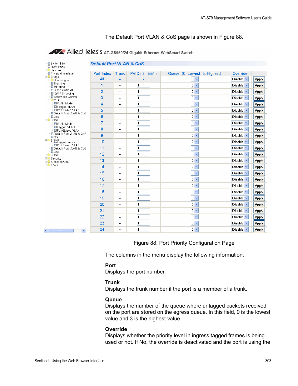 Allied Telesis AT-S79 User Manual | Page 303 / 348