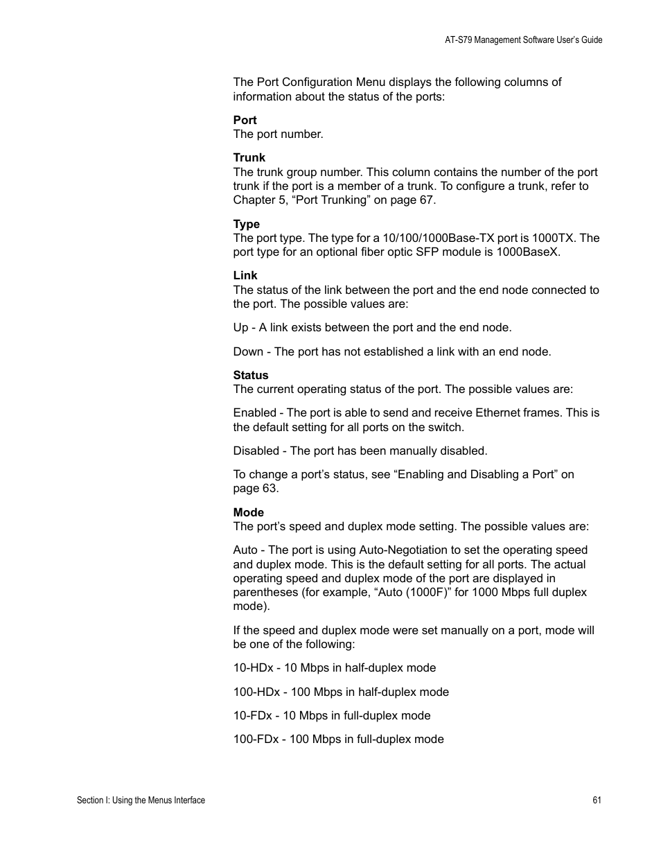 Allied Telesis AT-S79 User Manual | Page 61 / 348