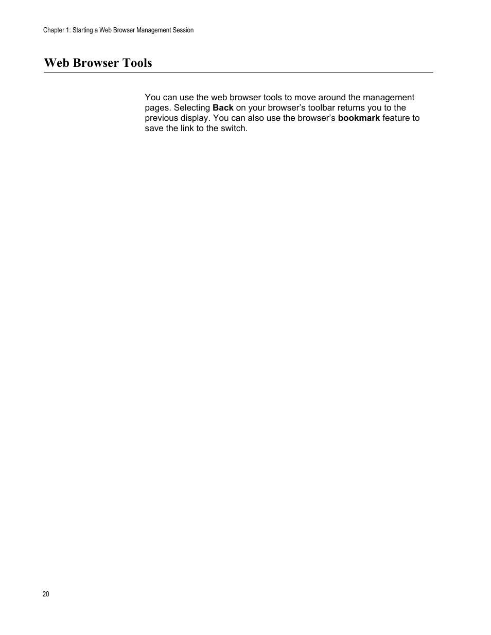 Web browser tools | Allied Telesis AT-S106 User Manual | Page 20 / 226