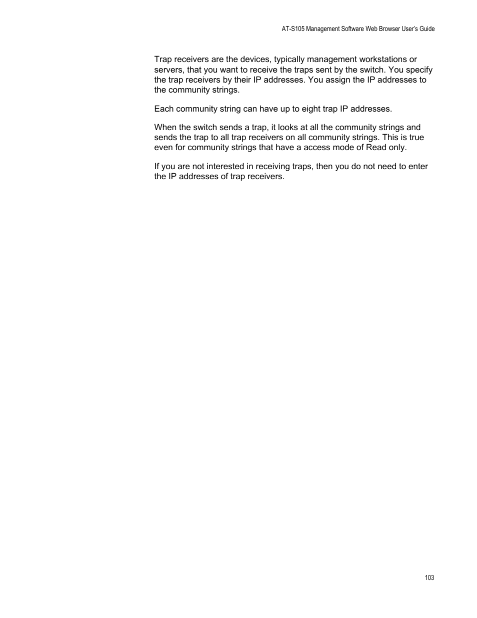 Allied Telesis AT-S105 User Manual | Page 103 / 234