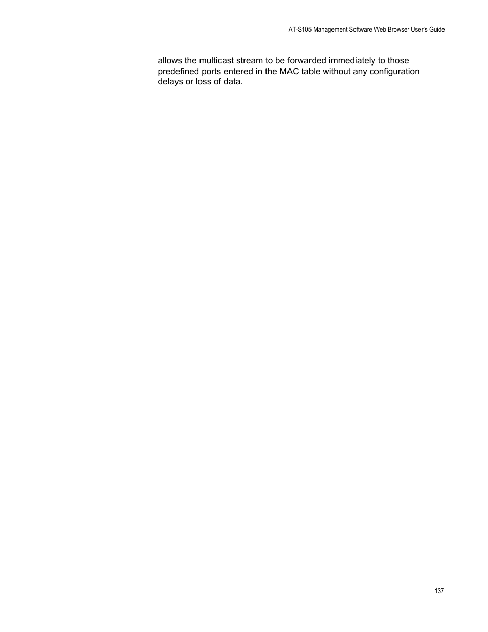 Allied Telesis AT-S105 User Manual | Page 137 / 234