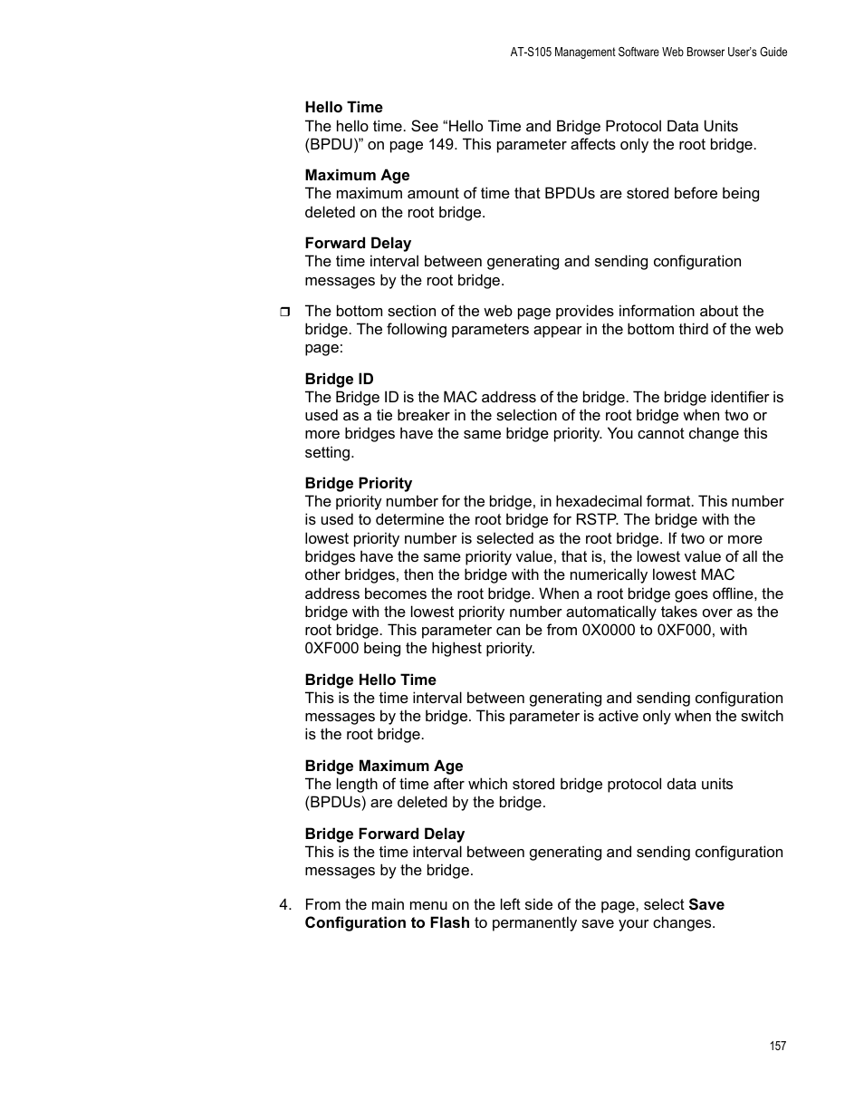 Allied Telesis AT-S105 User Manual | Page 157 / 234