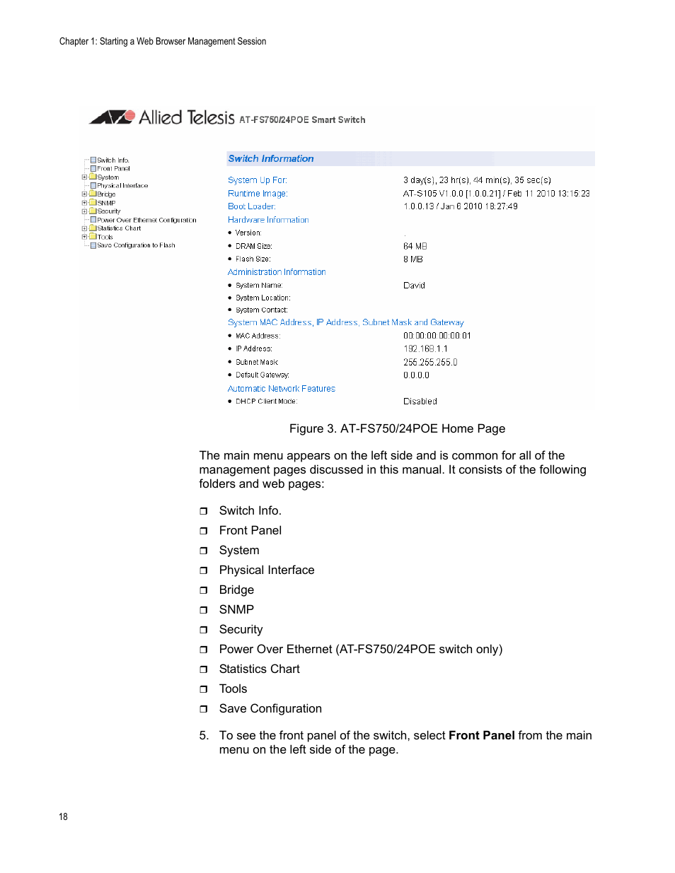 Allied Telesis AT-S105 User Manual | Page 18 / 234