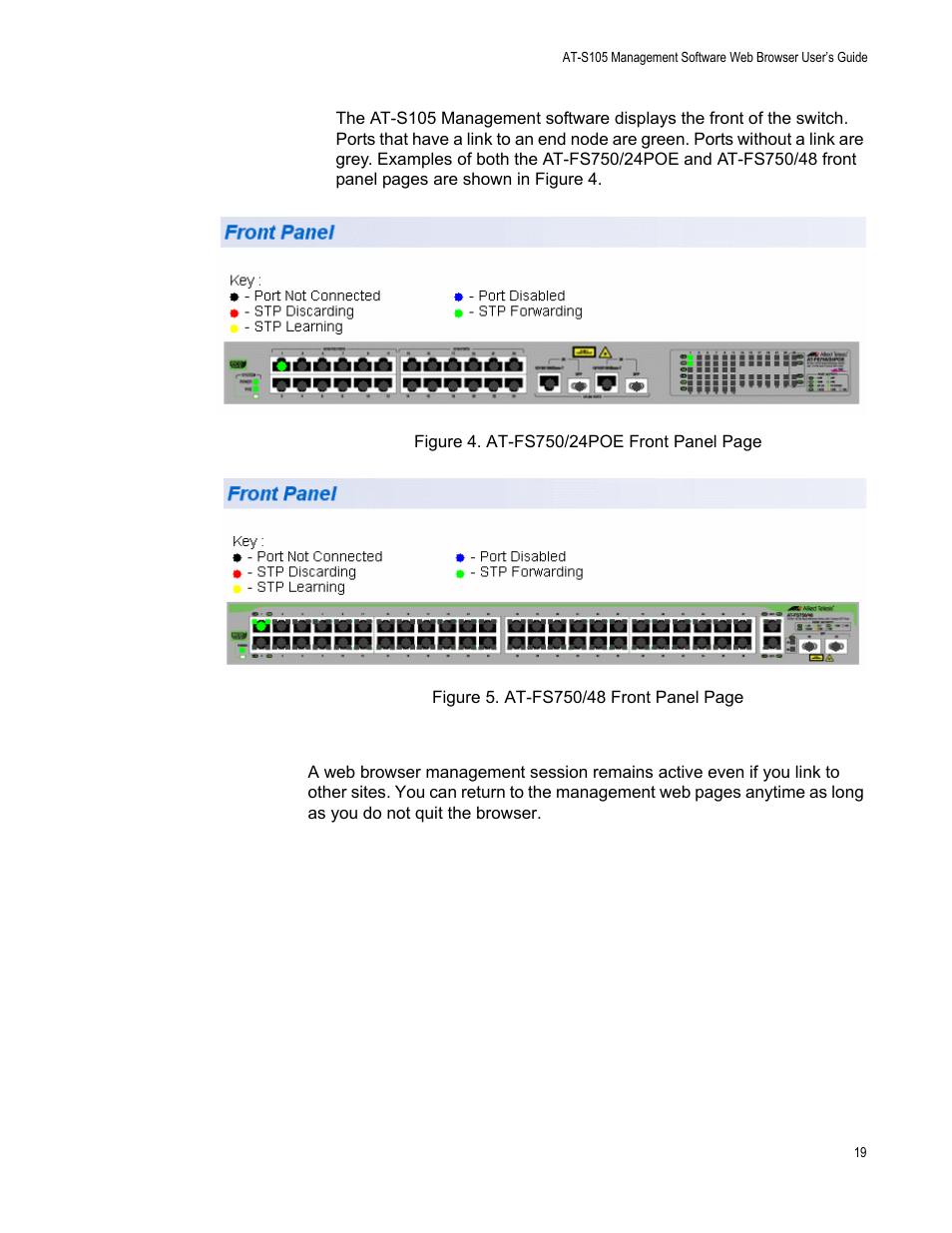 Allied Telesis AT-S105 User Manual | Page 19 / 234