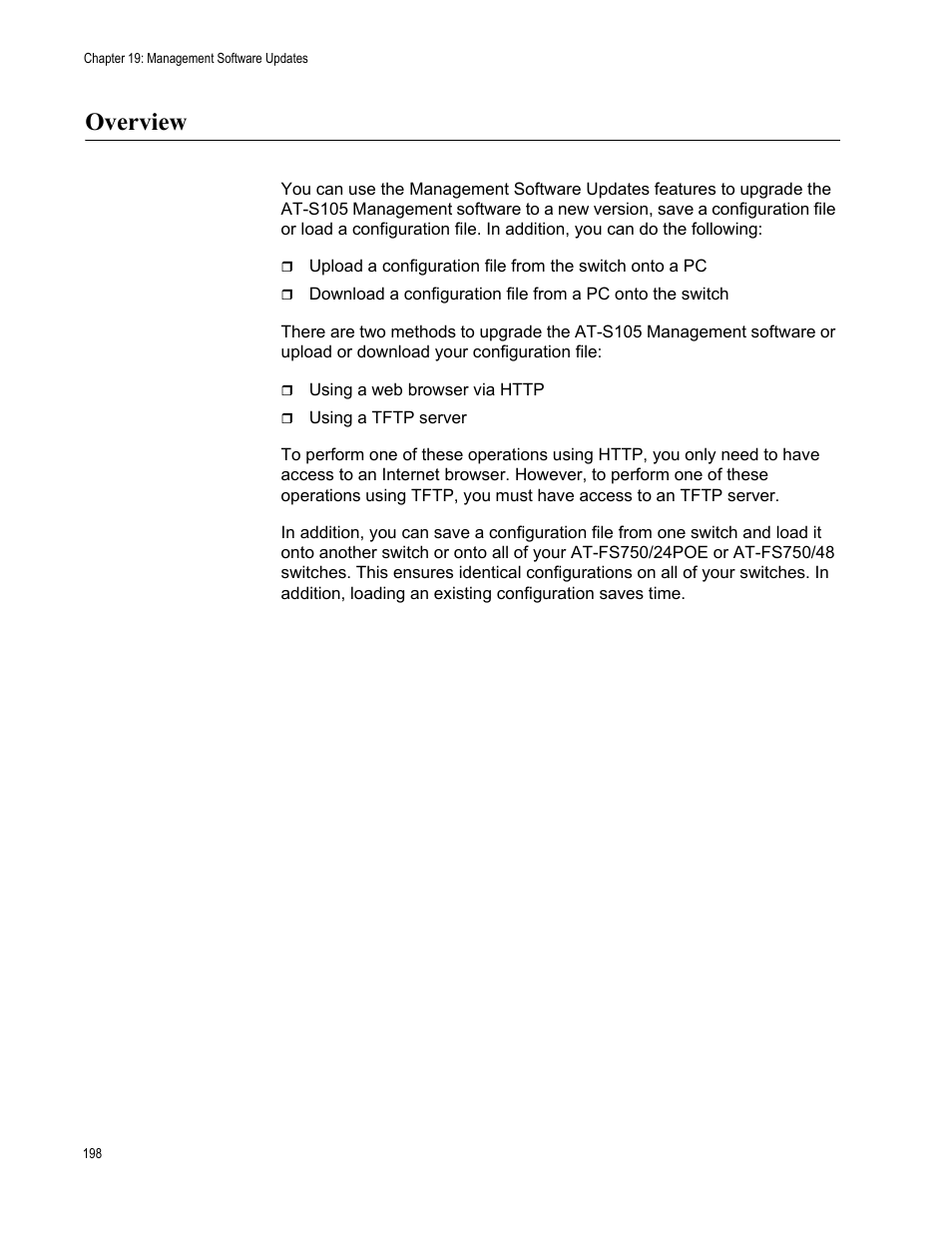 Overview | Allied Telesis AT-S105 User Manual | Page 198 / 234