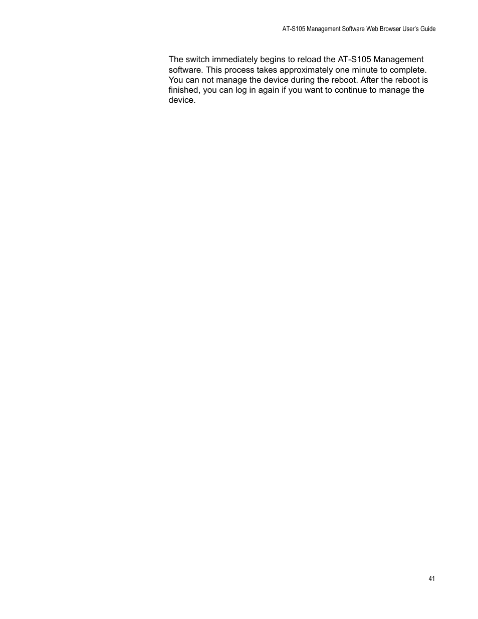 Allied Telesis AT-S105 User Manual | Page 41 / 234