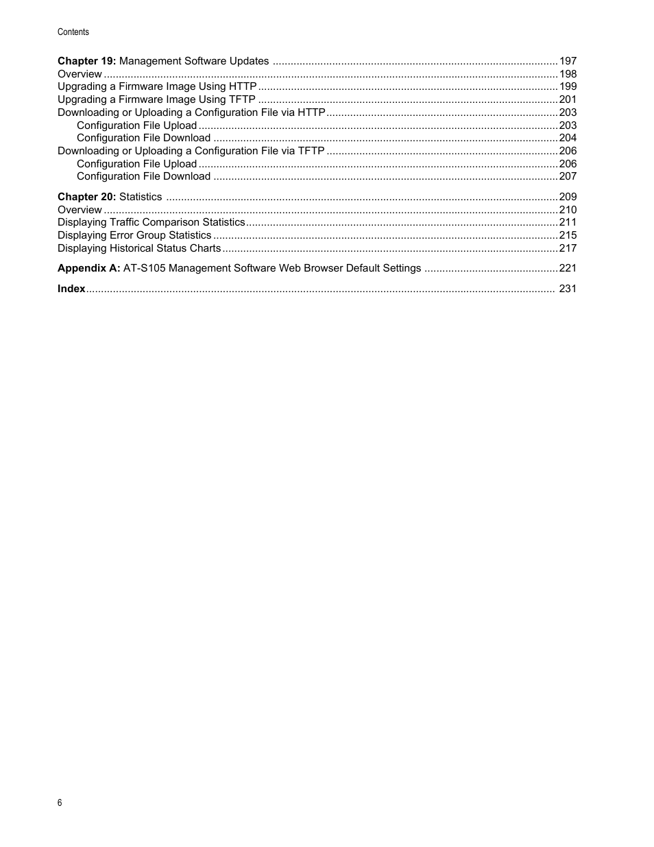Allied Telesis AT-S105 User Manual | Page 6 / 234
