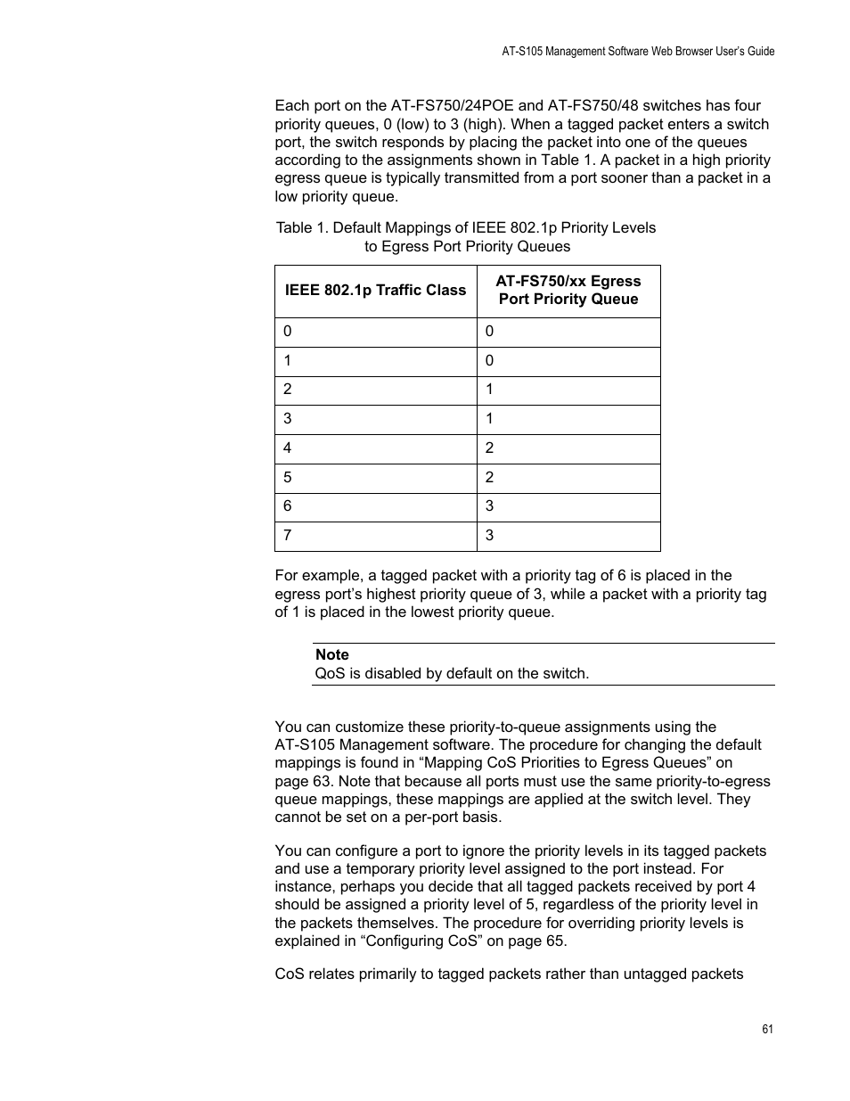 Allied Telesis AT-S105 User Manual | Page 61 / 234