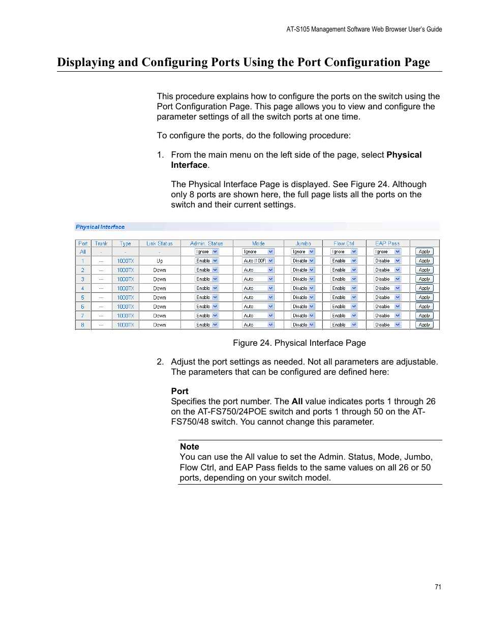 Allied Telesis AT-S105 User Manual | Page 71 / 234