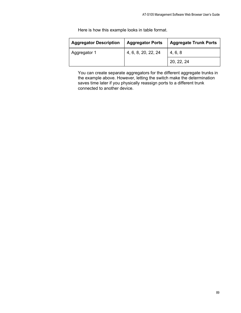 Allied Telesis AT-S105 User Manual | Page 89 / 234