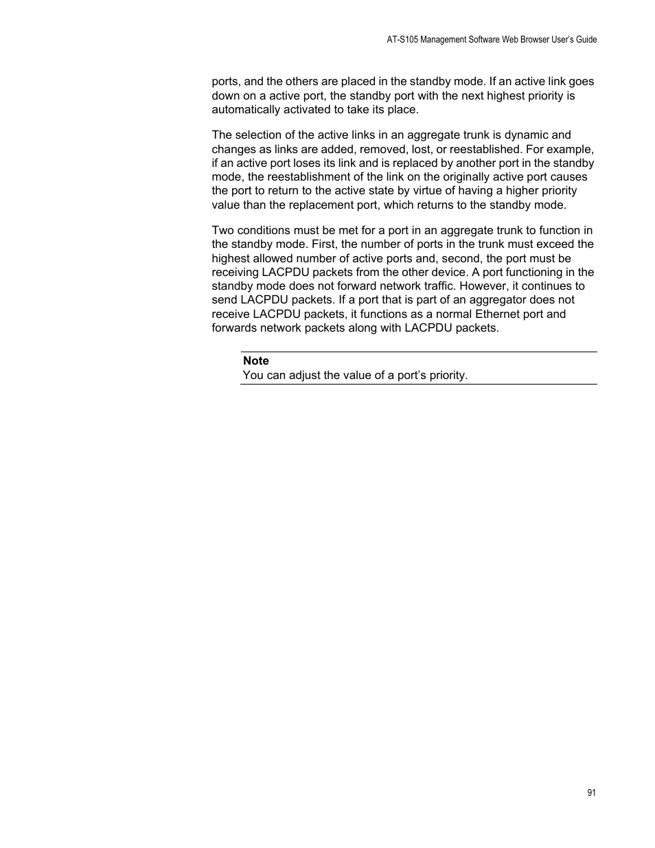 Allied Telesis AT-S105 User Manual | Page 91 / 234