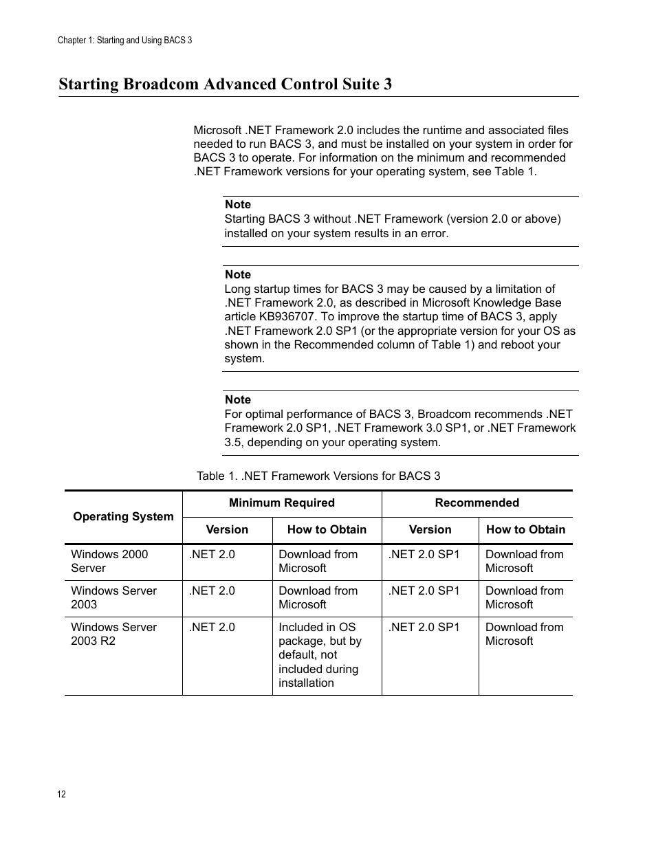 Starting broadcom advanced control suite 3 | Allied Telesis Broadcom Advanced Control Suite 3 User Manual | Page 12 / 80
