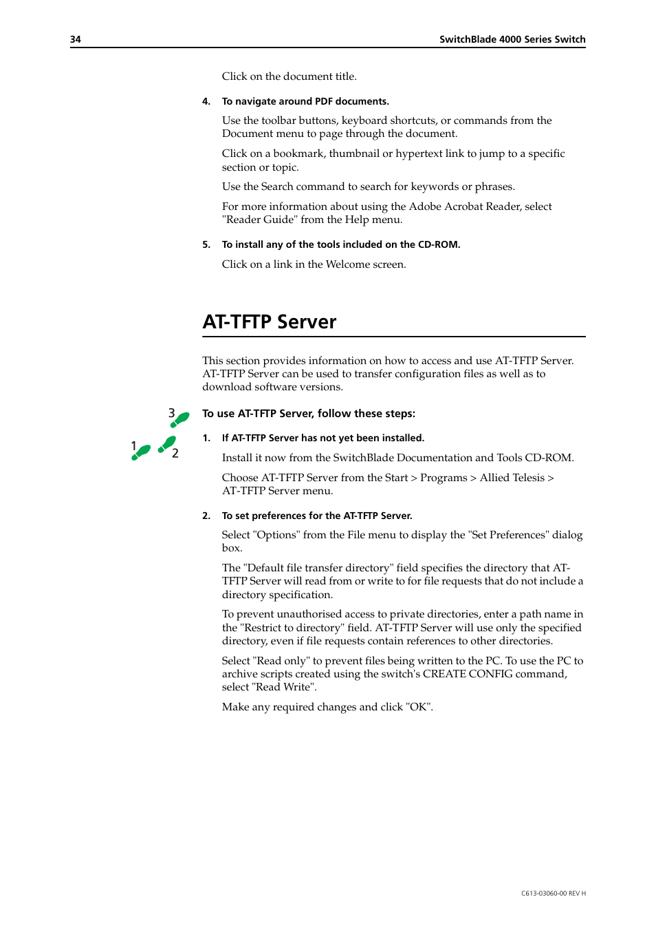 At-tftp server | Allied Telesis SwitchBlade 4000 Series Switch Hardware Reference User Manual | Page 34 / 64