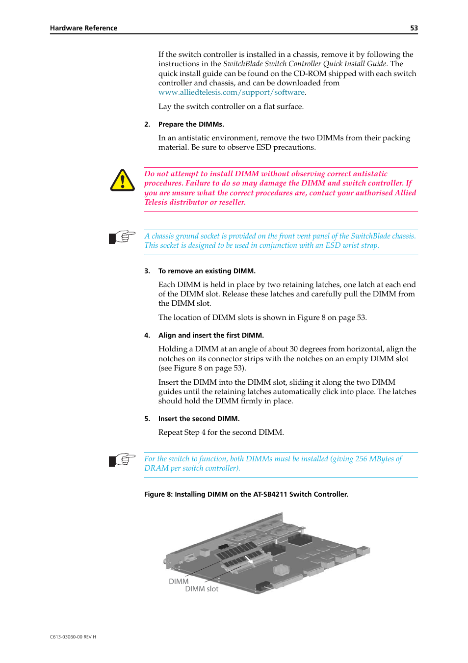 Allied Telesis SwitchBlade 4000 Series Switch Hardware Reference User Manual | Page 53 / 64