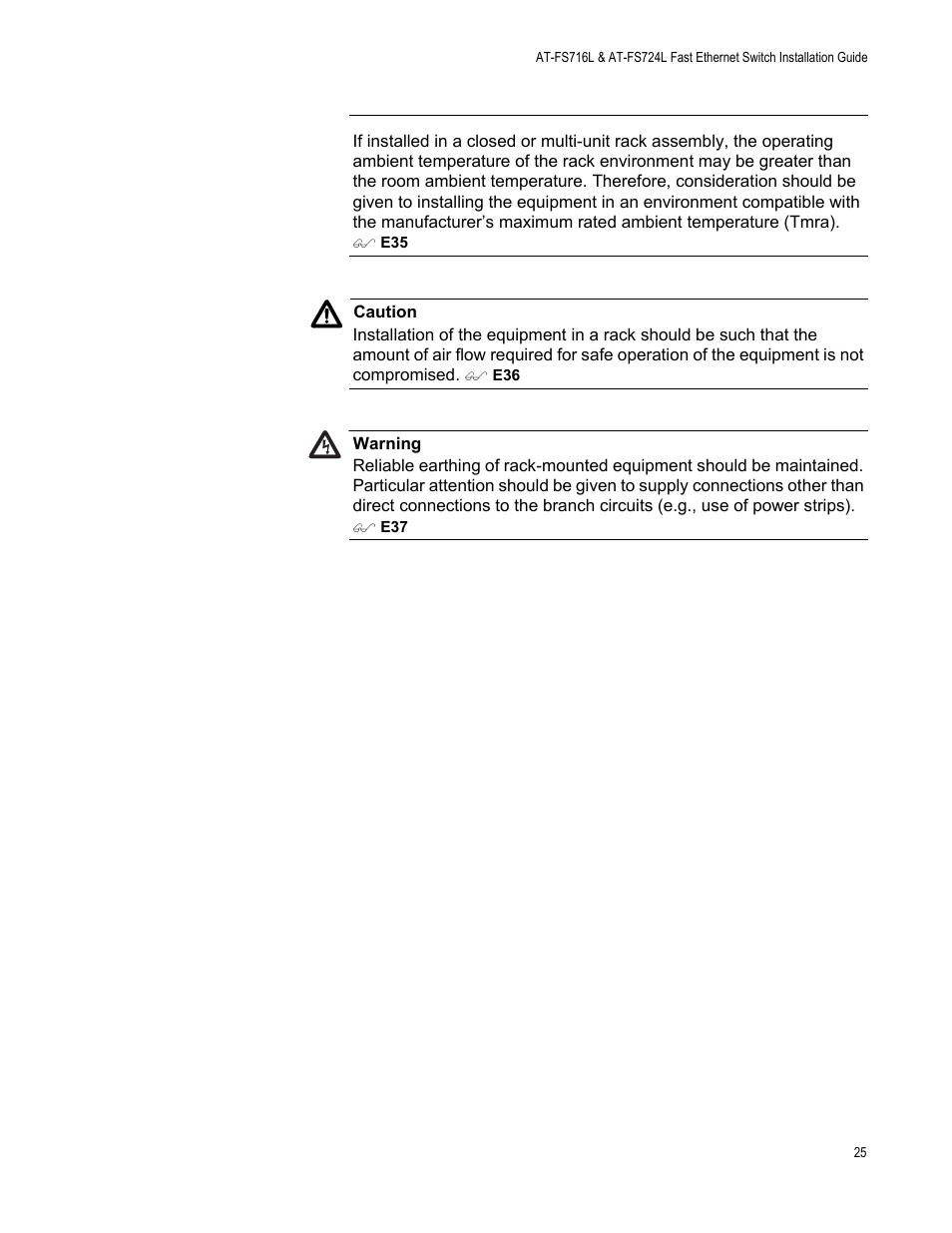 Allied Telesis AT-FS724L User Manual | Page 25 / 41
