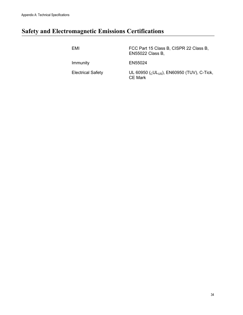 Allied Telesis AT-FS705L User Manual | Page 34 / 35