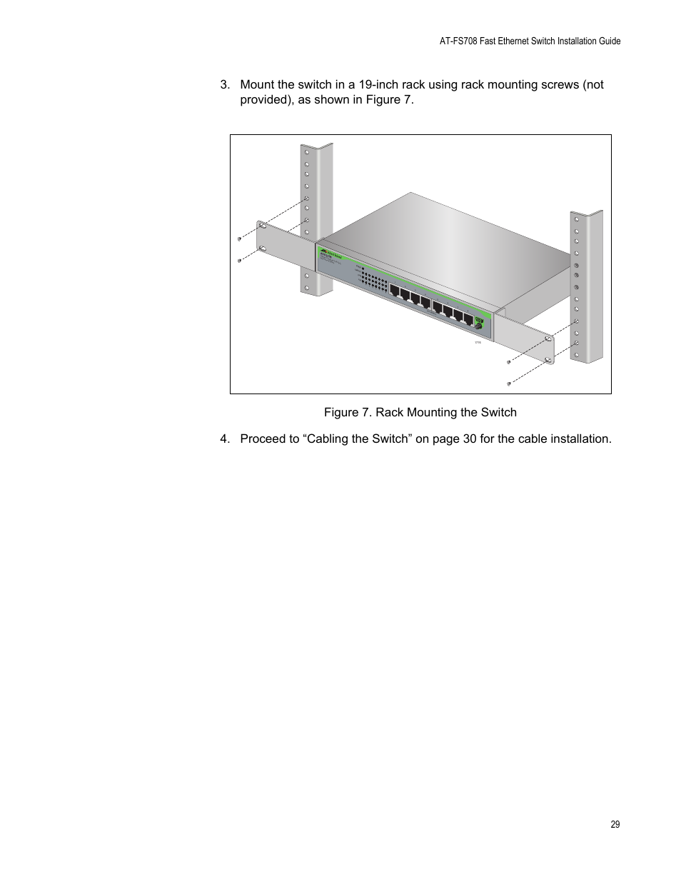Allied Telesis AT-FS708 User Manual | Page 29 / 35
