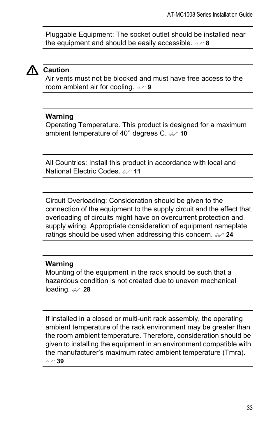 Allied Telesis AT-MC1008/SP User Manual | Page 33 / 92