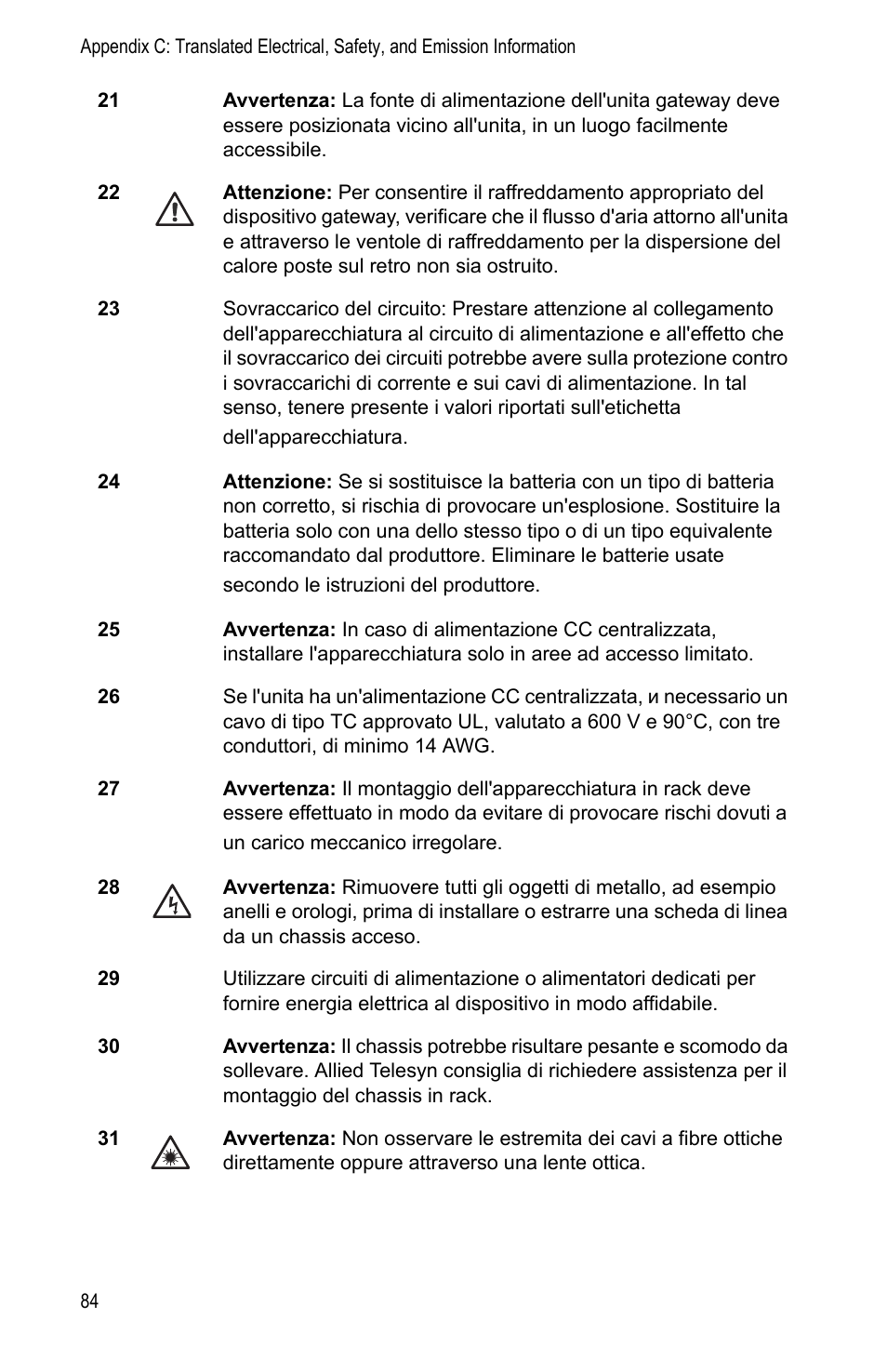 Allied Telesis AT-MC1008/SP User Manual | Page 84 / 92