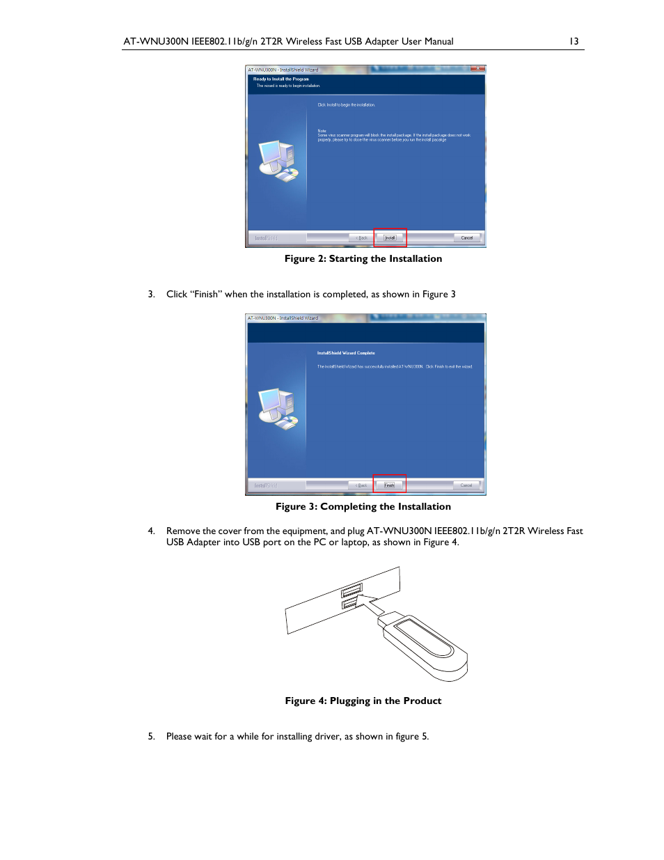 Allied Telesis AT-WNU300N User Manual | Page 13 / 39