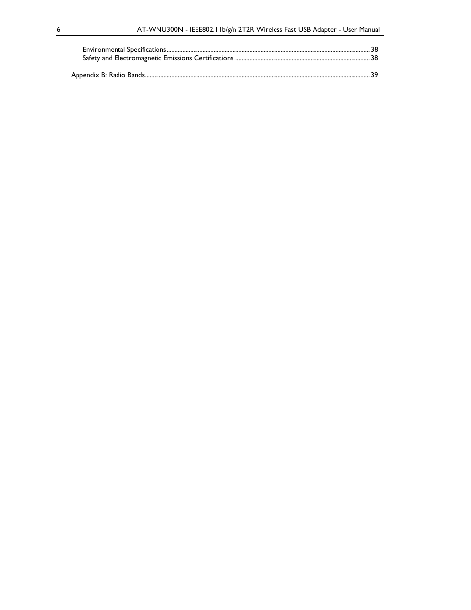 Allied Telesis AT-WNU300N User Manual | Page 6 / 39