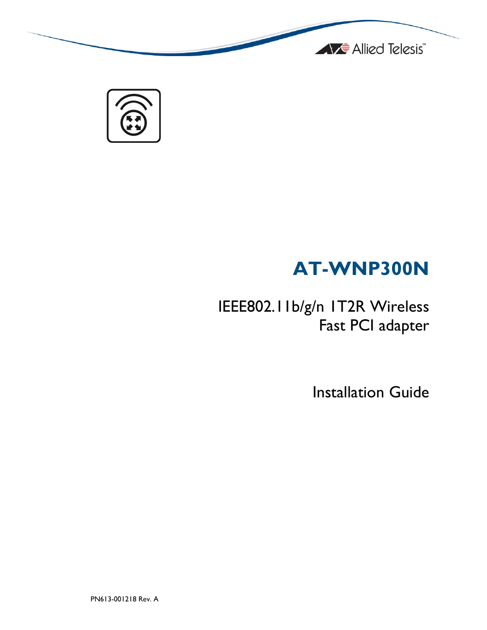 Allied Telesis AT-WNP300N User Manual | 17 pages