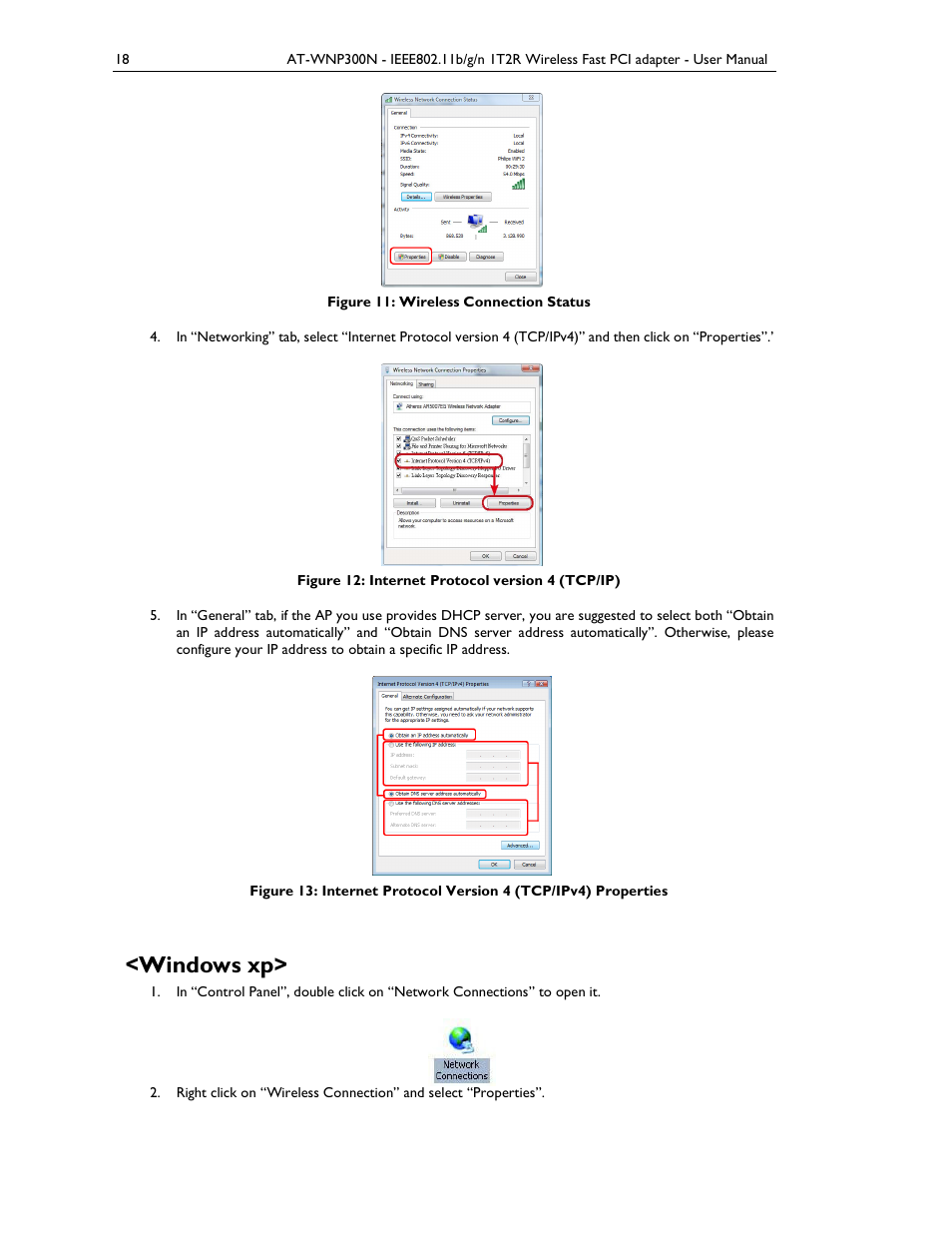 Windows xp | Allied Telesis AT-WNP300N User Manual | Page 18 / 38