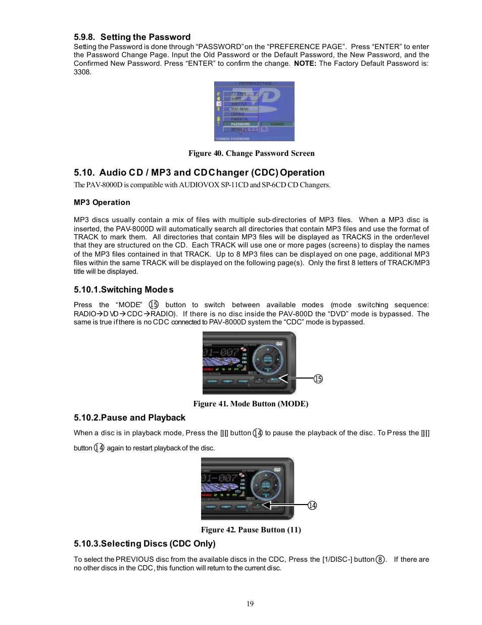 Bq bp | Audiovox PAV-8000D User Manual | Page 20 / 30