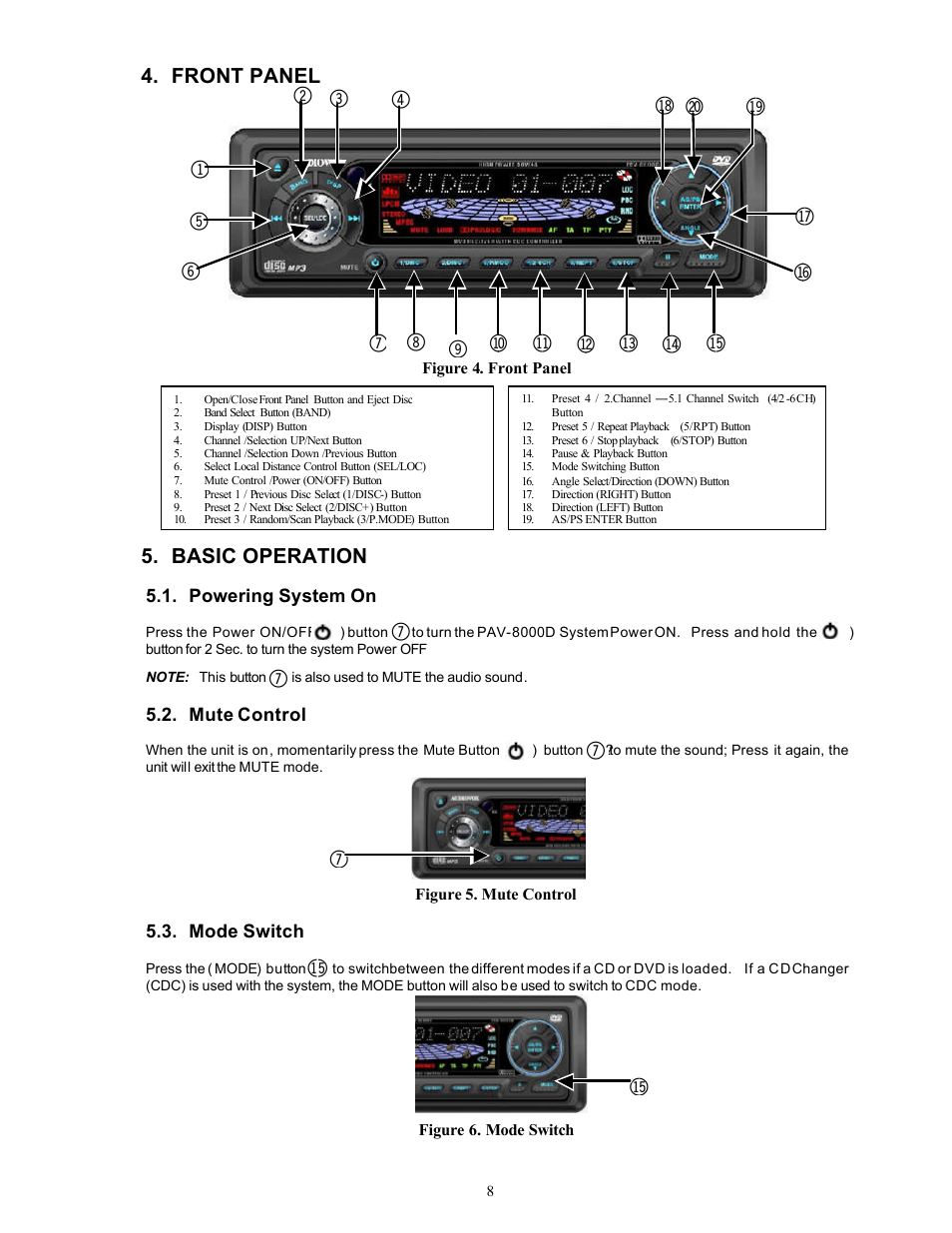 7bq 9 | Audiovox PAV-8000D User Manual | Page 9 / 30