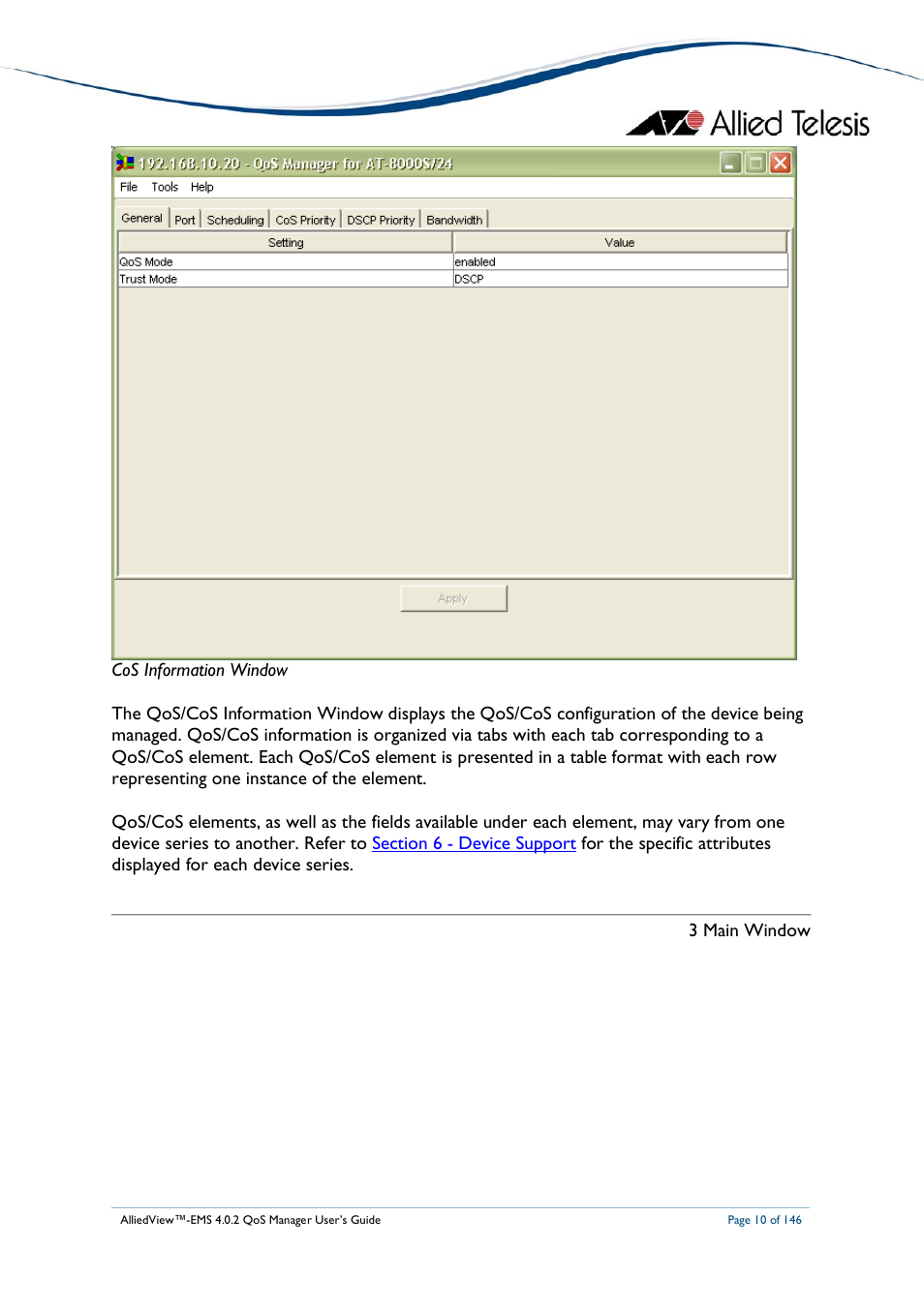 Allied Telesis AlliedView-EMS 4.0.2 QoS-Manager User Manual | Page 10 / 146