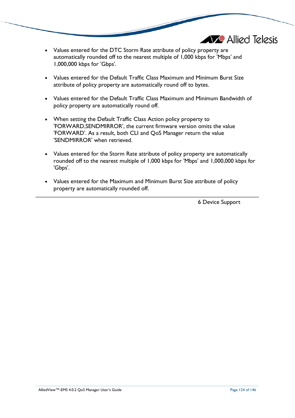 Allied Telesis AlliedView-EMS 4.0.2 QoS-Manager User Manual | Page 124 / 146