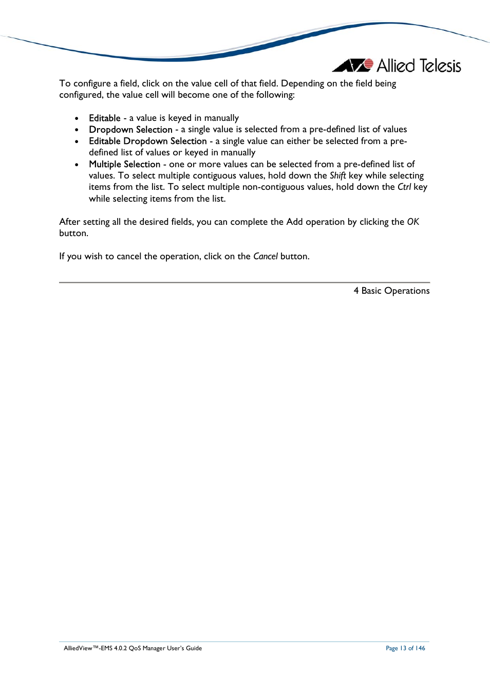 Allied Telesis AlliedView-EMS 4.0.2 QoS-Manager User Manual | Page 13 / 146