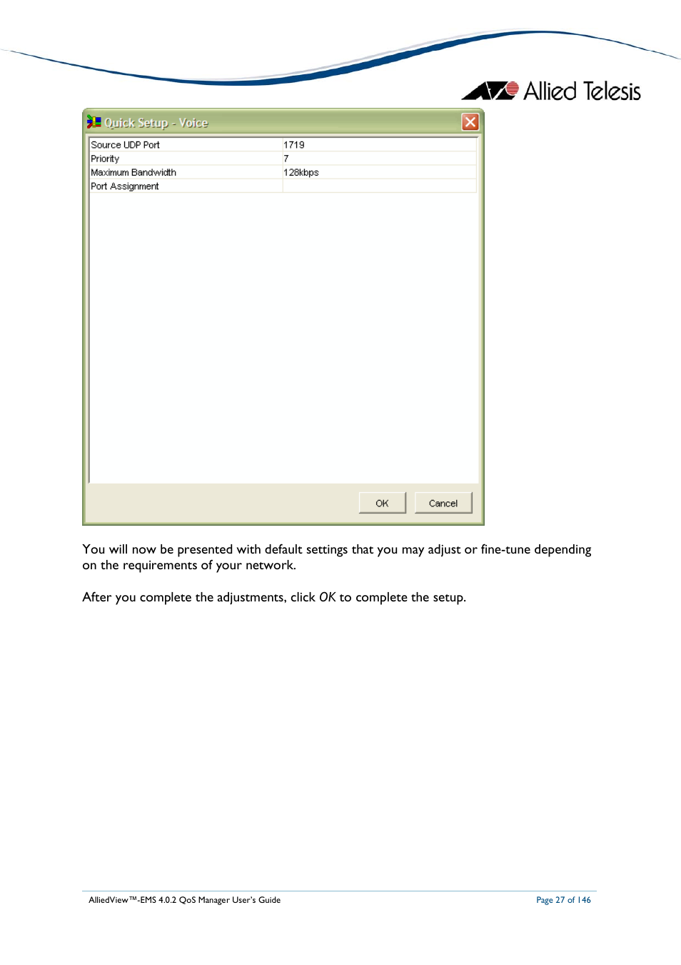 Allied Telesis AlliedView-EMS 4.0.2 QoS-Manager User Manual | Page 27 / 146