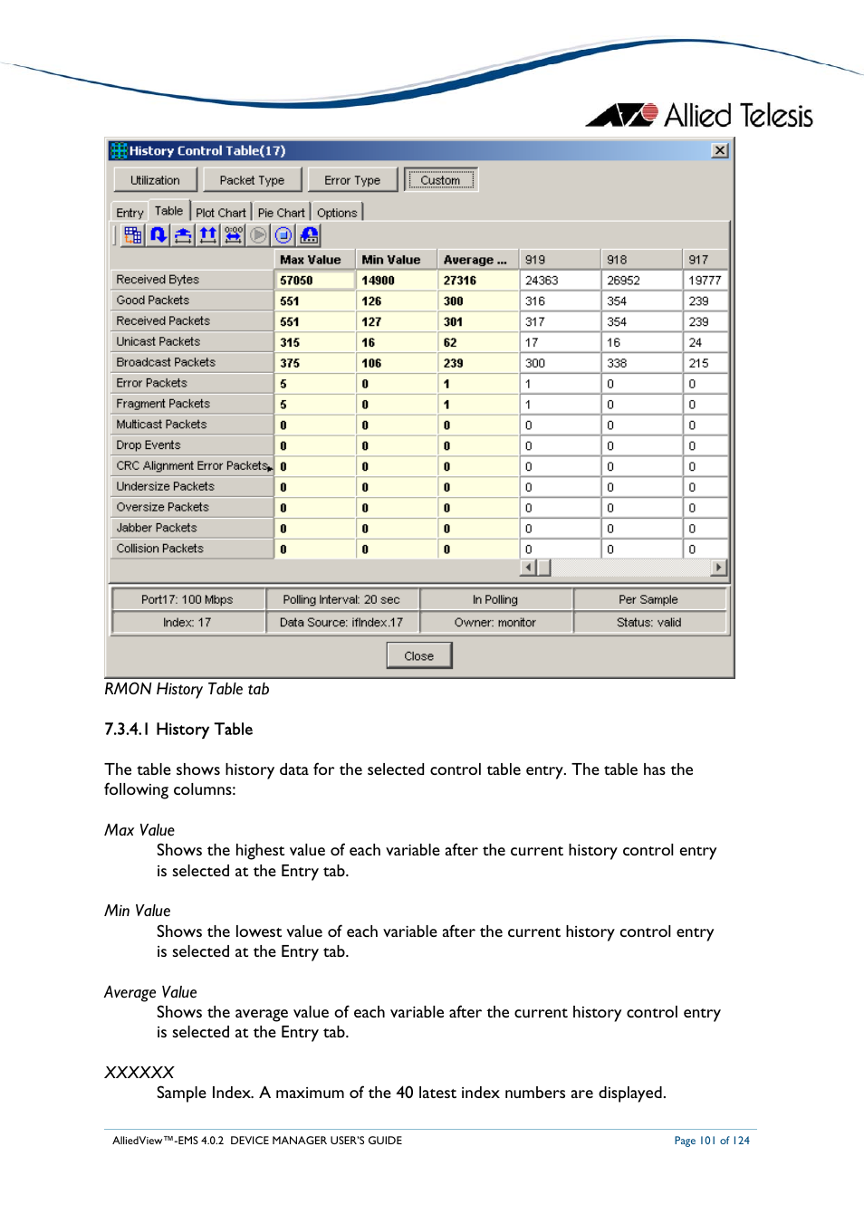 Allied Telesis AlliedView-EMS 4.0.2 Device-Manager User Manual | Page 101 / 124
