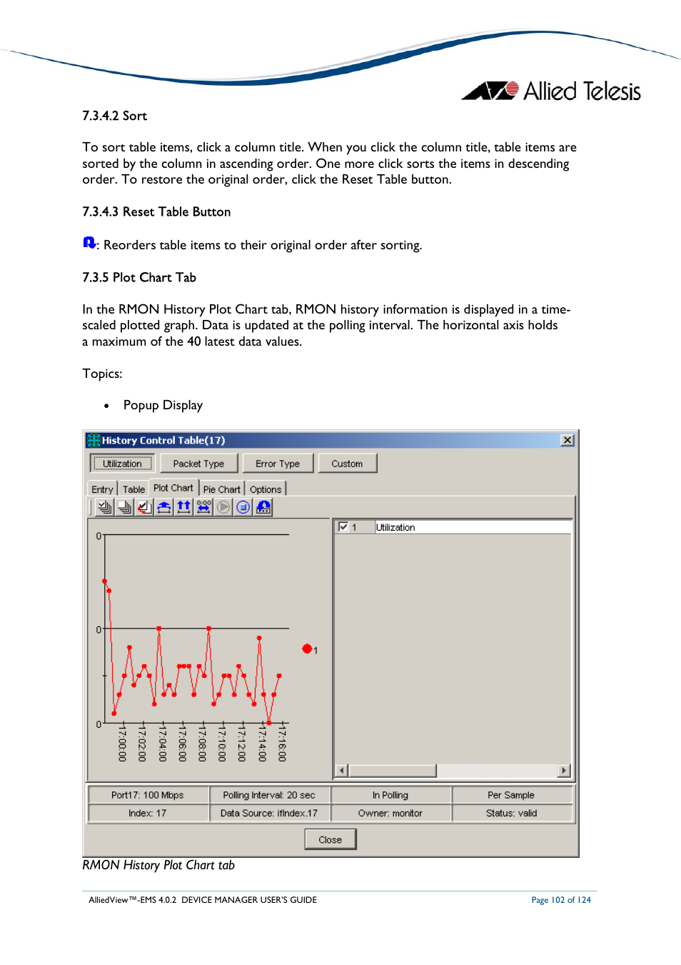 Allied Telesis AlliedView-EMS 4.0.2 Device-Manager User Manual | Page 102 / 124