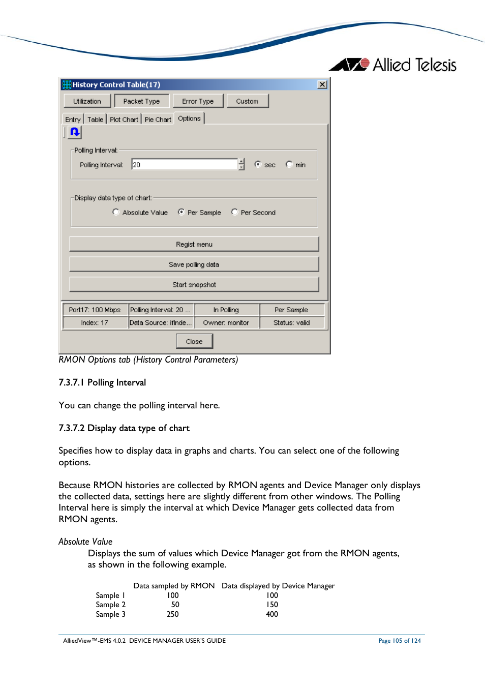Allied Telesis AlliedView-EMS 4.0.2 Device-Manager User Manual | Page 105 / 124