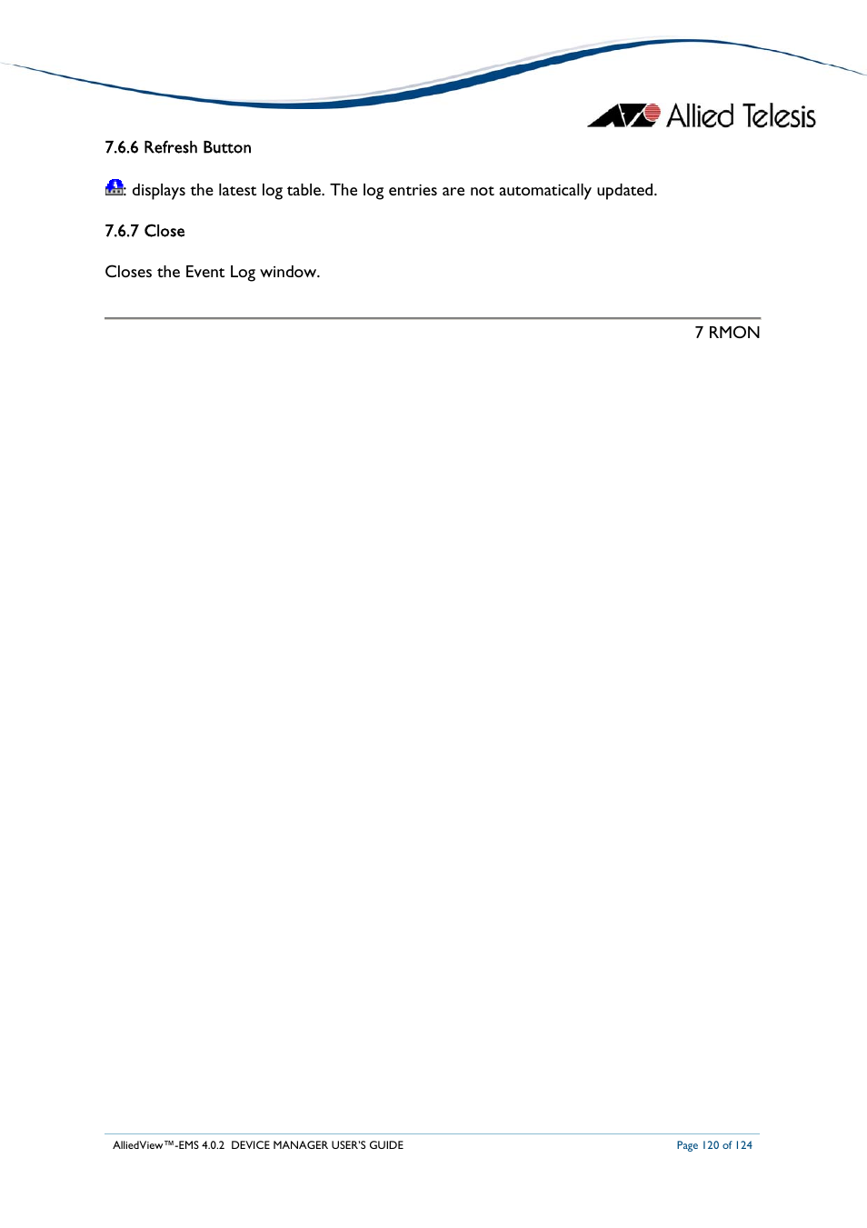 Allied Telesis AlliedView-EMS 4.0.2 Device-Manager User Manual | Page 120 / 124