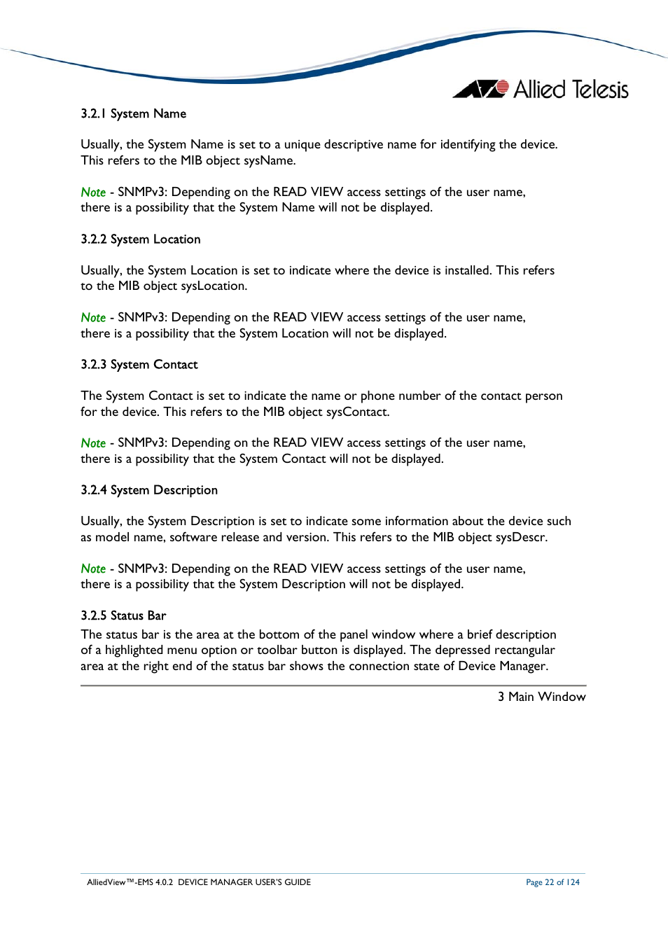 Allied Telesis AlliedView-EMS 4.0.2 Device-Manager User Manual | Page 22 / 124