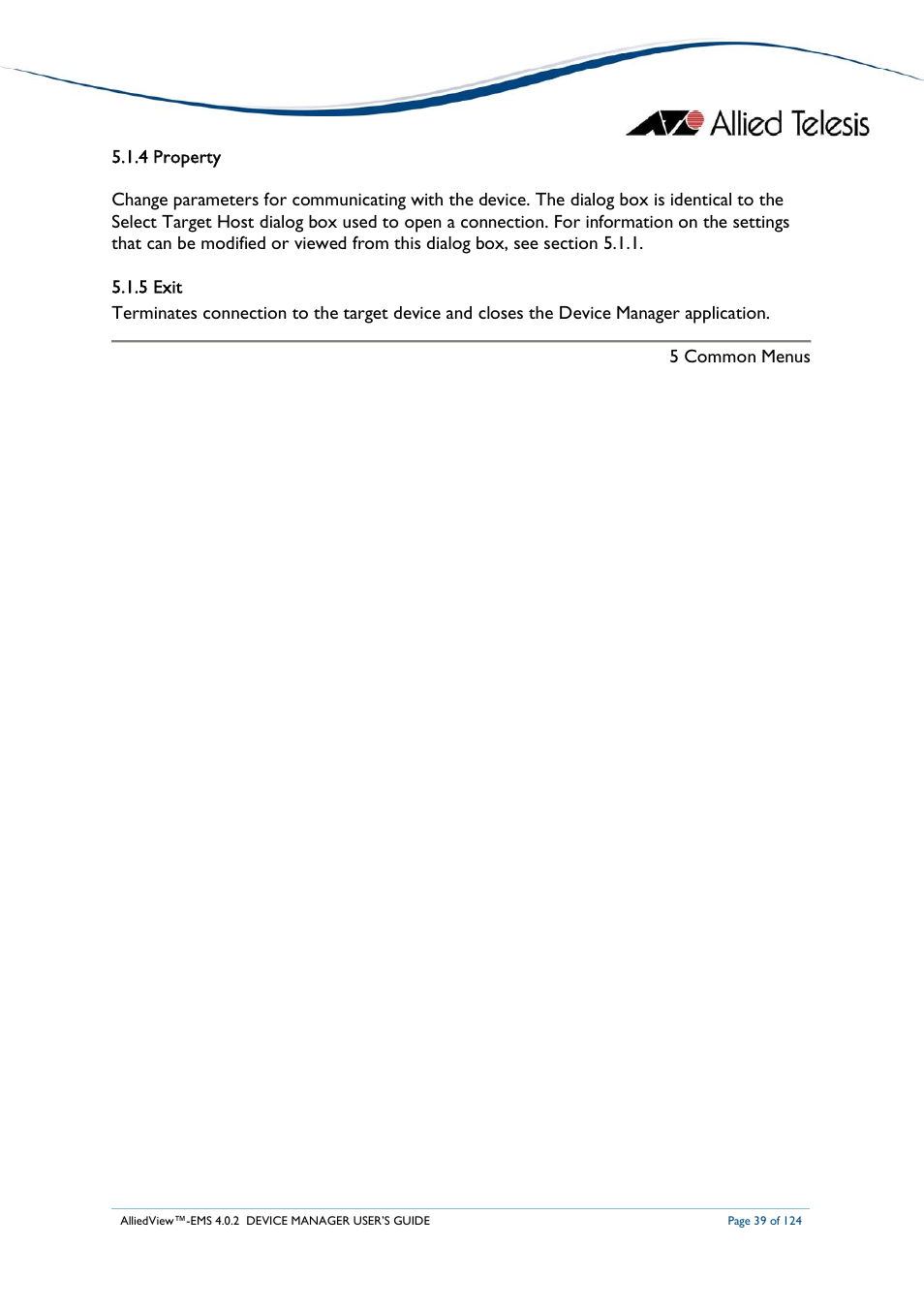 Allied Telesis AlliedView-EMS 4.0.2 Device-Manager User Manual | Page 39 / 124