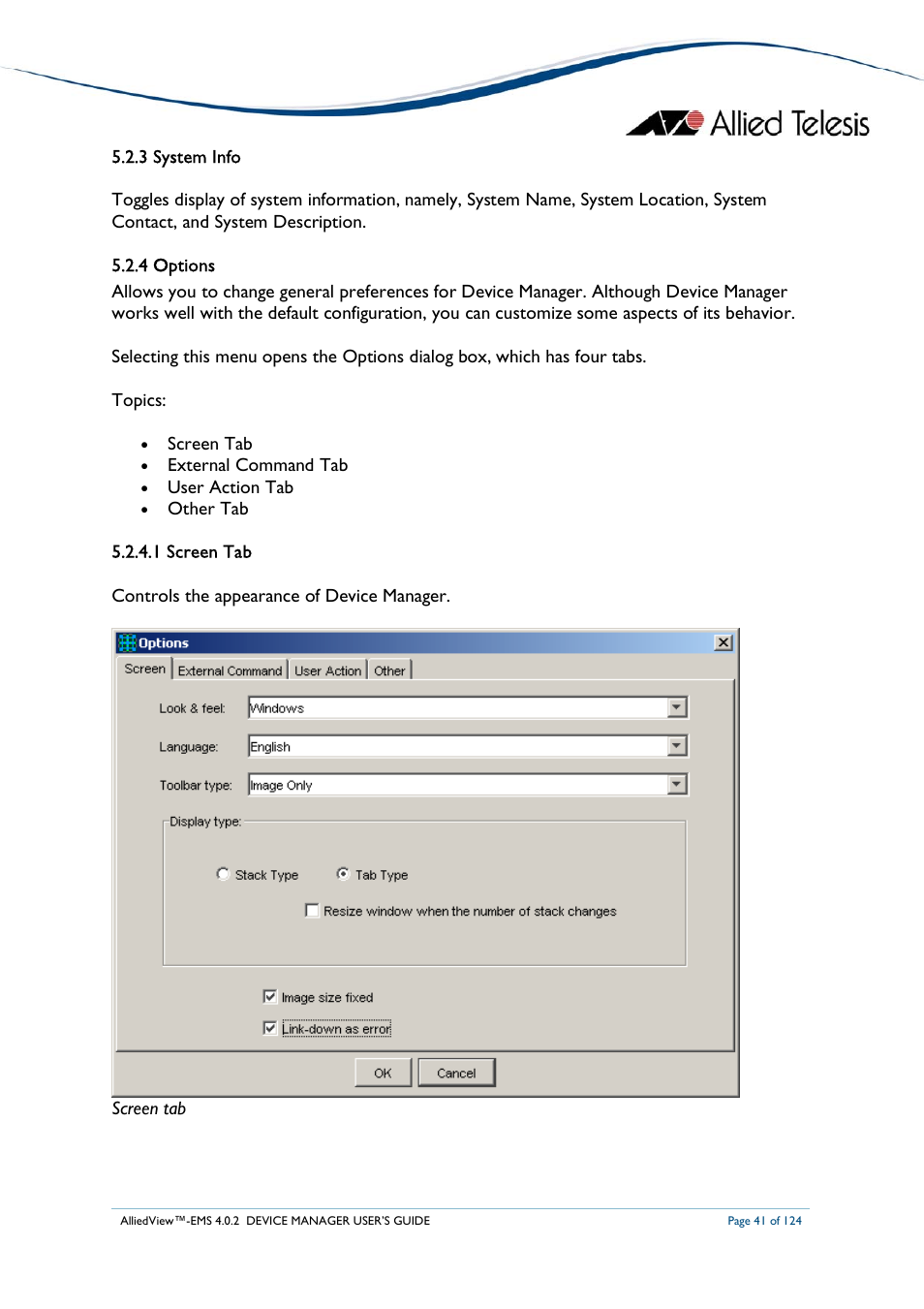 Allied Telesis AlliedView-EMS 4.0.2 Device-Manager User Manual | Page 41 / 124
